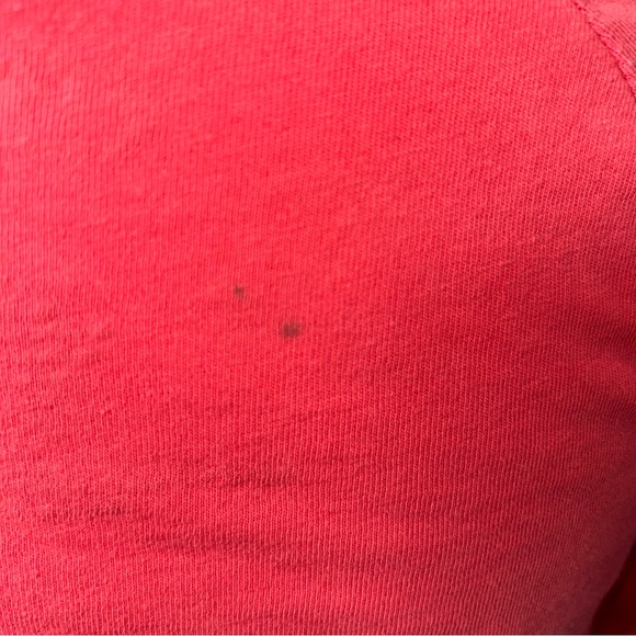 Coca Cola Classic Catch The Wave Crop Tshirt Raw Hem Sz Small Red Coke Vintage - Picture 6 of 8